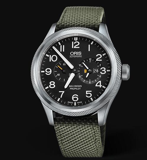 Oris Aviation Big Crown Pointer WORLDTIMER 44.7mm Replica Watch 01 690 7735 4164-07 5 22 14FC